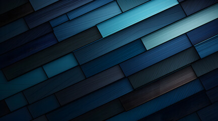 Fototapeta premium Sleek diagonal textured stripes with a smooth dark blue and black gradient, perfect for a modern background.