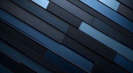 Sleek diagonal textured stripes with a smooth dark blue and black gradient, perfect for a modern background.