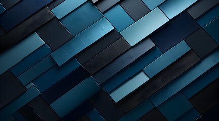 Sleek diagonal textured stripes with a smooth dark blue and black gradient, perfect for a modern background. - obrazy, fototapety, plakaty