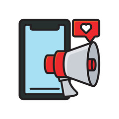 Social Media Marketing Illustration