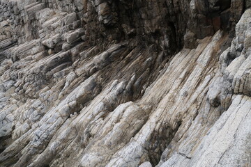 columnar rock, rock formation, columnar cape, stone wall