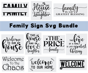 Family sign Bundle