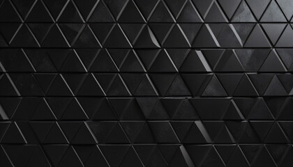 Dark Triangular Mosaic: A Symphony of Geometric Art