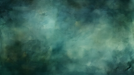 Fototapeta na wymiar Abstract watercolor paint background dark green color grunge texture for background