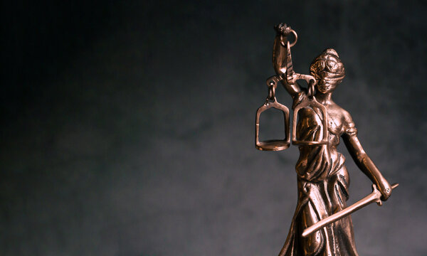 Themis statue justice scales legal and law