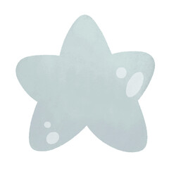 cute blur pastel star watercolor birthday baby shower nursery element