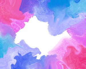 Bright rich background with color flowing frame with cool shades