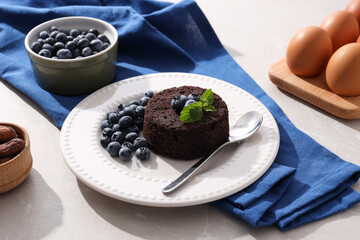 Chocolate fondant, concept of delicious sweet food