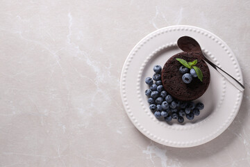 Chocolate fondant, concept of delicious sweet food