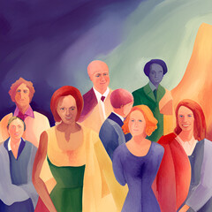 Illustrations, People, Generative AI, 생성이미지