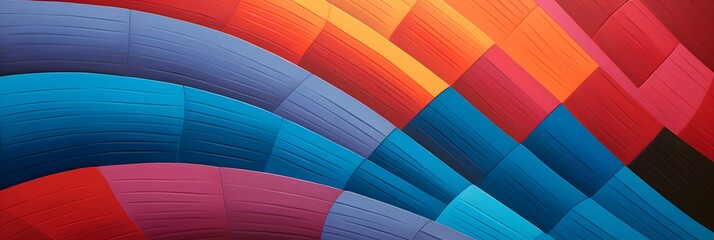 Fototapeta premium Wide screen colorful abstract wallpaper background design