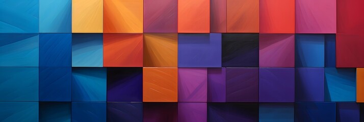 Fototapeta premium Wide screen colorful abstract wallpaper background design