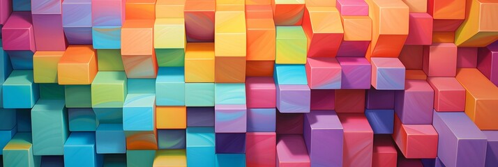 Wide screen colorful abstract wallpaper background design, banner, mesmerizing, colorful, geometry, geometrical, graphic