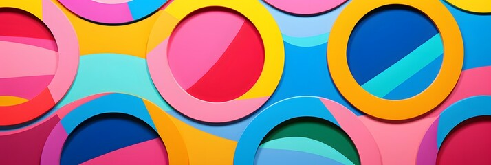 Wide screen colorful abstract wallpaper background design