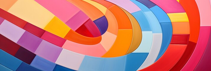 Obraz premium Wide screen colorful abstract wallpaper background design