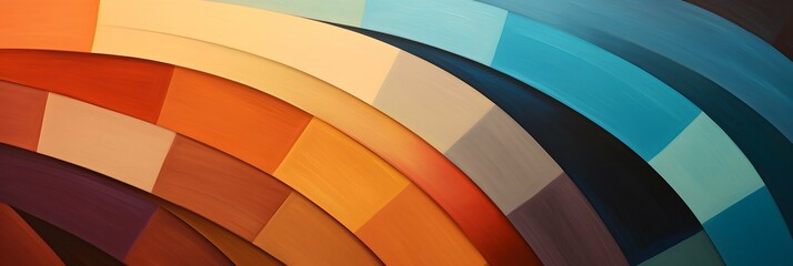 Obraz premium Modern Geometry Splash, Abstract Colorful Shapes Wallpaper