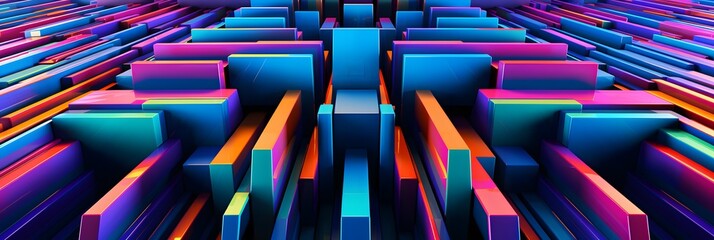 Wide screen colorful abstract wallpaper background design