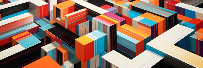 Wide screen colorful abstract wallpaper background design