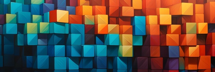 Wide screen colorful abstract wallpaper background design