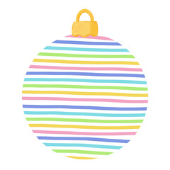 Fototapeta premium Christmas ball PNG transparent background 
