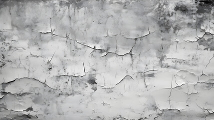 Grunge background of black and white. Abstract illustration texture of cracks, chips, dot. Dirty monochrome pattern of the old worn surface