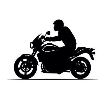 recommend clip art: Road biker black icon on white background. Road biker silhouette