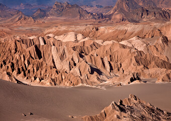 Valley of the Dead in the Atacama Desert near San Pedro de Atacama in northern Chile, South America.