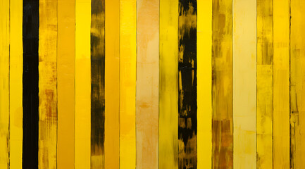 Vertical stripes in yellow and black. Paint-like texture. Abstract background for creative designs.