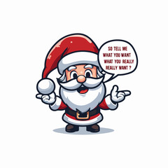 Hand drawn Cute santa claus logo, santa cartoon logo, santa logo, santa clipart