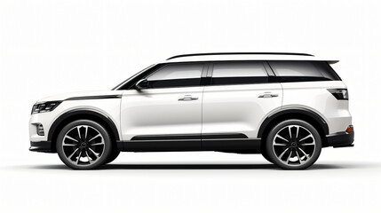 Elegant SUV standing on a white background.