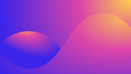 Abstract background with balls, Gradient banner