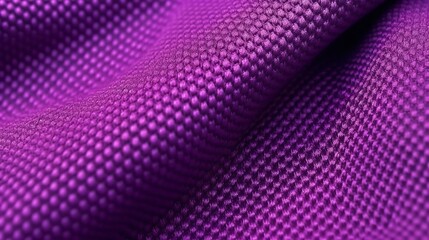 Purple soccer fabric texture with air mesh. Sportswear background