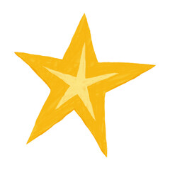 Obraz premium Star hand drawn clipart