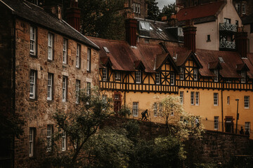 old town in the dusk
