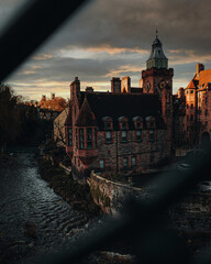 dean village, old architecture 