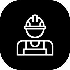 Mechanic engineering icon with black filled line outline style. job, mechanic, technician, service, auto, repair, maintenance. Vector Illustration