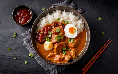 Capture the essence of Japanese Curry in a mouthwatering food photography shot Generative AI - obrazy, fototapety, plakaty