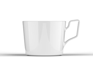 High-Quality Glossy Mug Cup 3D Rendering