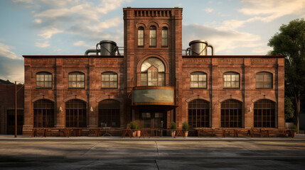 The brewery building beautiful - obrazy, fototapety, plakaty