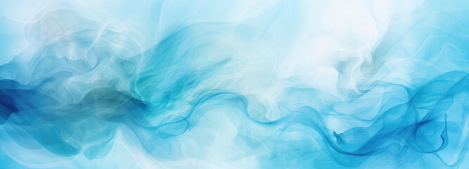 Wide blue smoke science fiction background material