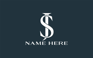 JS Monogram logo or SJ Logo Design , Letter js or sj fashion brand design