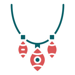 Vector Design Necklace Icon Style