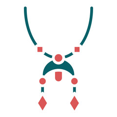 Vector Design Necklace Icon Style