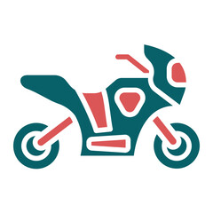 Vector Design Motorbike Icon Style