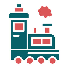 Vector Design Steam Train Icon Style