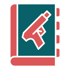 Vector Design Literary Crime Icon Style