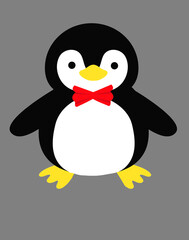 Fototapeta premium penguin CUTE cartoon hand drawn 