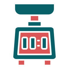 Vector Design Kitchen Scale Icon Style