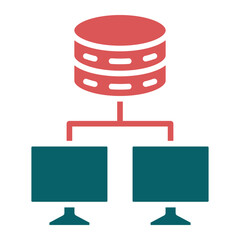 Vector Design Database Network Icon Style