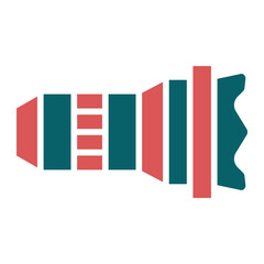 Vector Design Camera Lens Icon Style